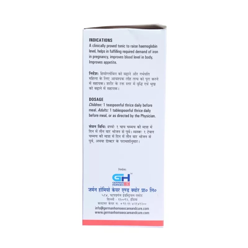German Homeo Care & Cure Haemoplus Tonic (500ml)