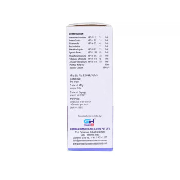 German Homeo Care & Cure Insomnia Drops (30ml)