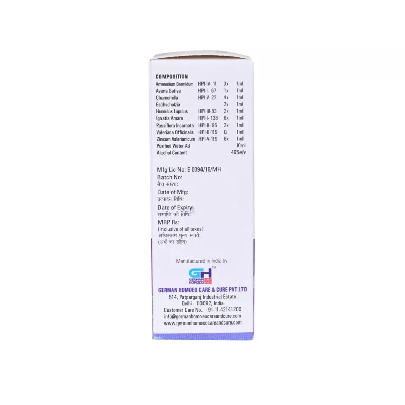 German Homeo Care & Cure Insomnia Drops (30ml)