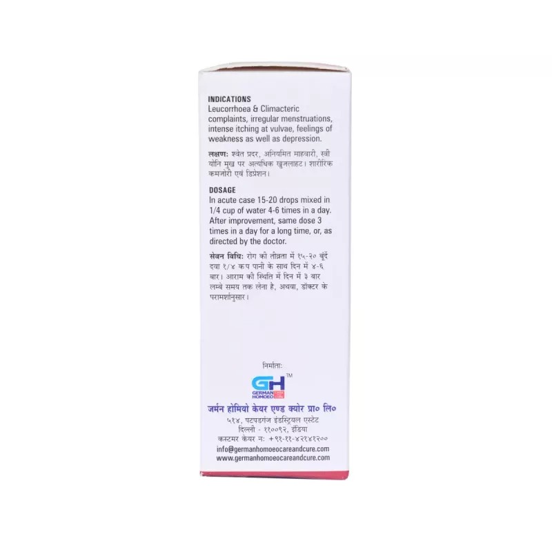 German Homeo Care & Cure Leucorrhoea Drops 509 (30ml)