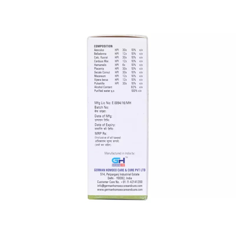 German Homeo Care & Cure Varicose Veins 539 (30ml)