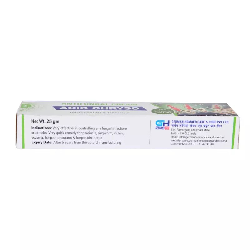 German Homeo Care & Cure Acid Chryso Antifungal Cream (25g)