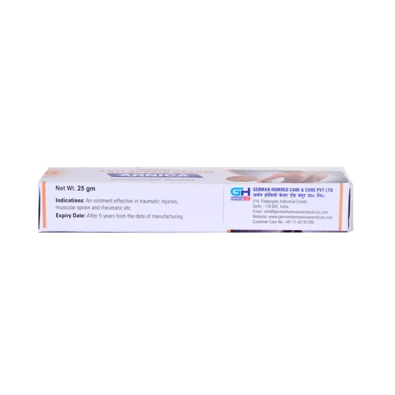 German Homeo Care & Cure Arnica Anti Sprain Cream (25g)
