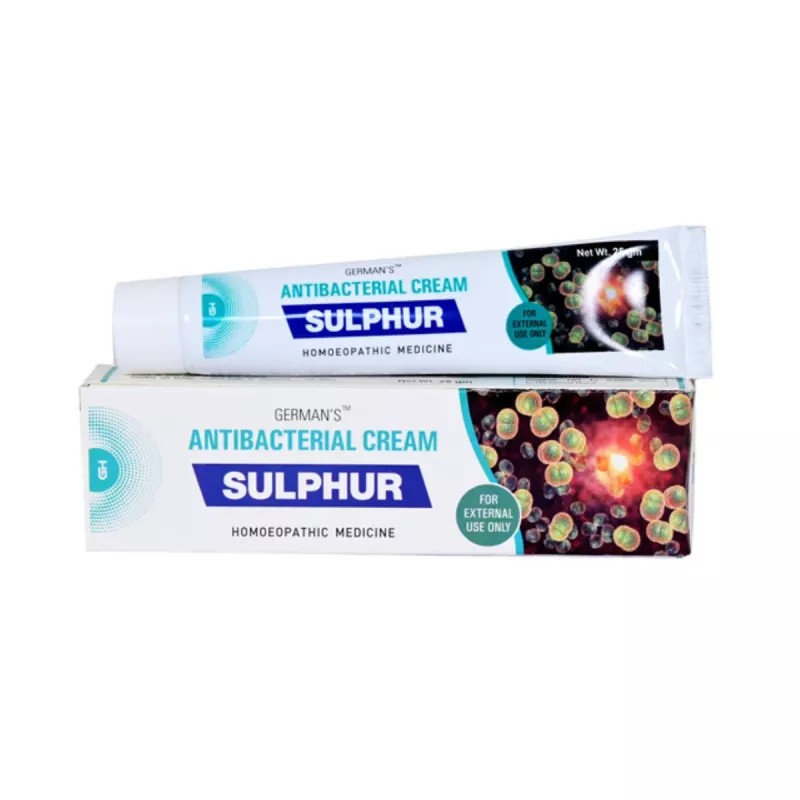 German Homeo Care & Cure Sulphur Antibacterial Cream (25g)