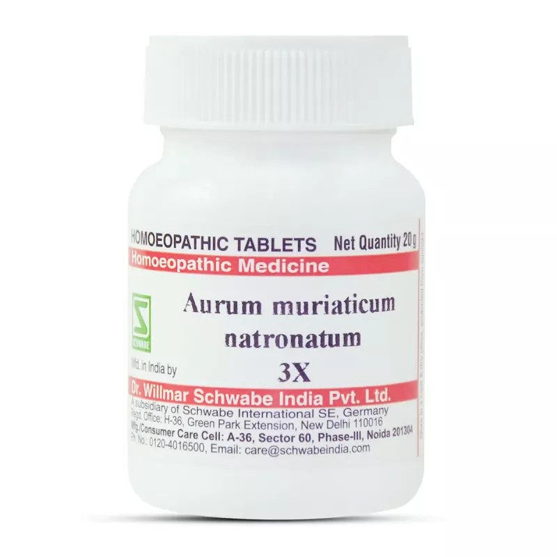 Willmar Schwabe India Aurum Muriaticum Natronatum 3X (20g)