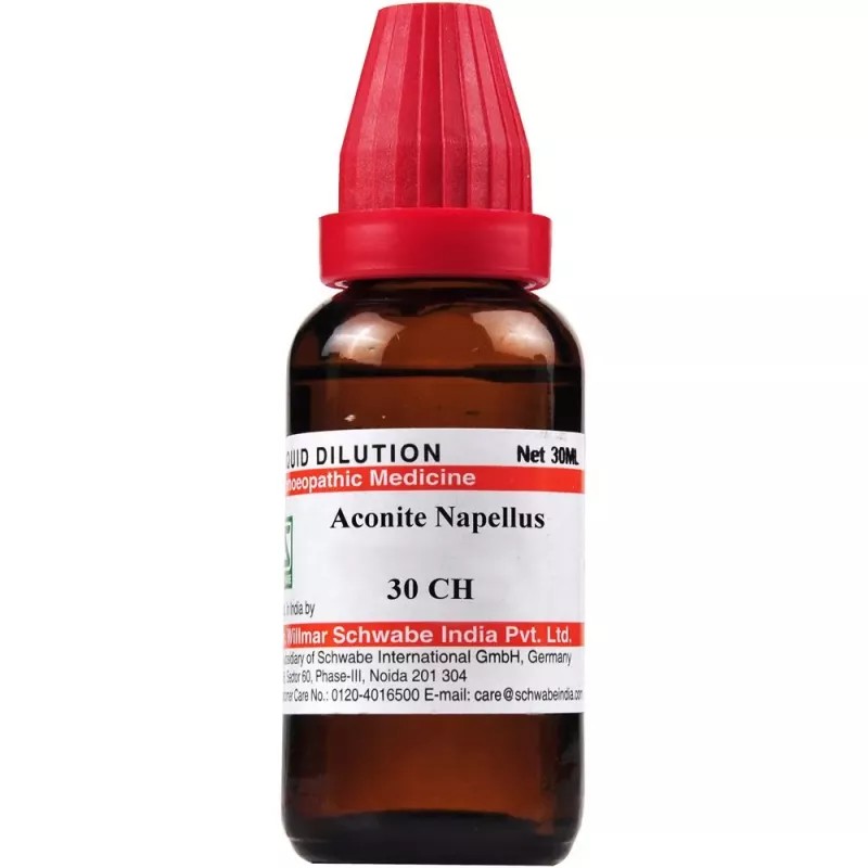 Willmar Schwabe India Aconite Napellus 30 CH (30ml)