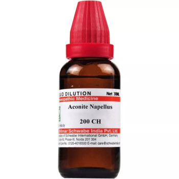 Willmar Schwabe India Aconite Napellus 200 CH (30ml)