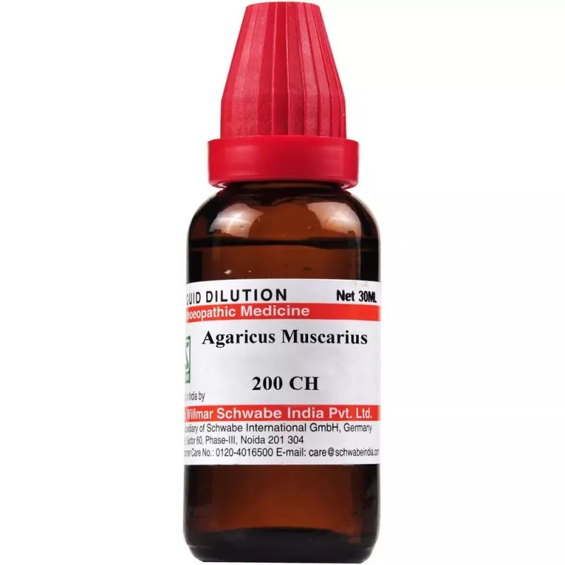 Willmar Schwabe India Agaricus Muscarius 200 CH (30ml)