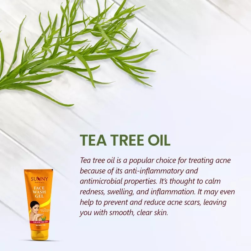 Bakson Sunny Face Wash Gel With Tea Tree Oil (110g)