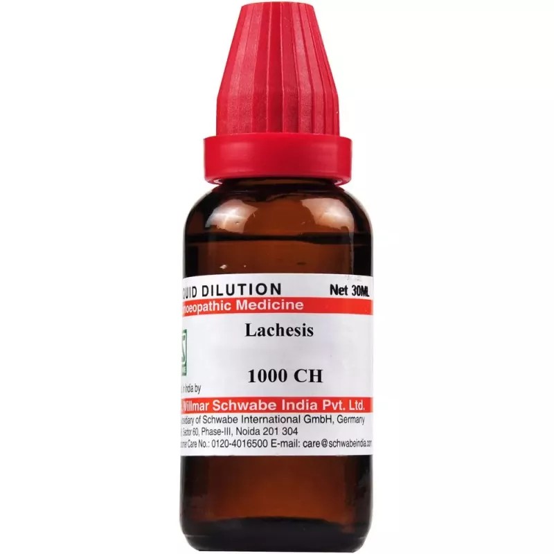 Willmar Schwabe India Lachesis 1M (1000 CH) (30ml)