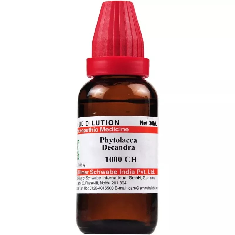 Willmar Schwabe India Phytolacca Decandra 1M (1000 CH) (30ml)