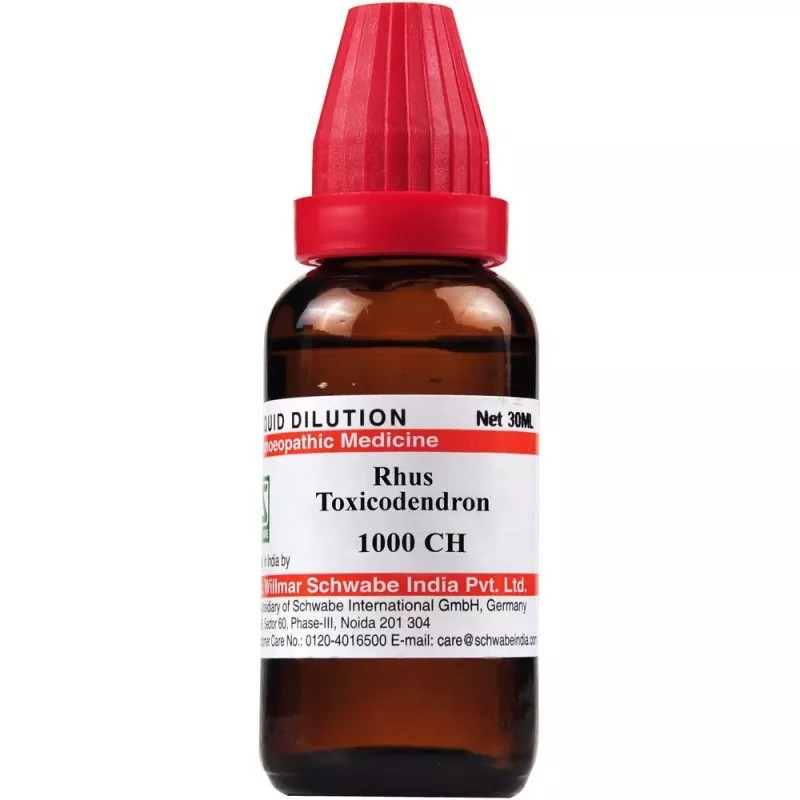 Willmar Schwabe India Rhus toxicodendron 1M (1000 CH) (30ml)