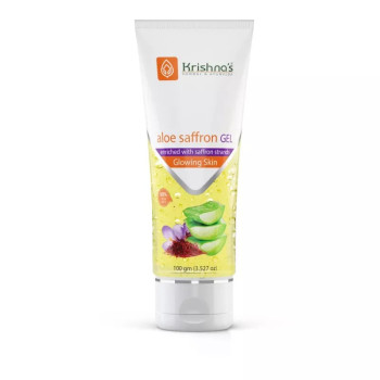Krishna's Aloe-Saffron Gel (100g)