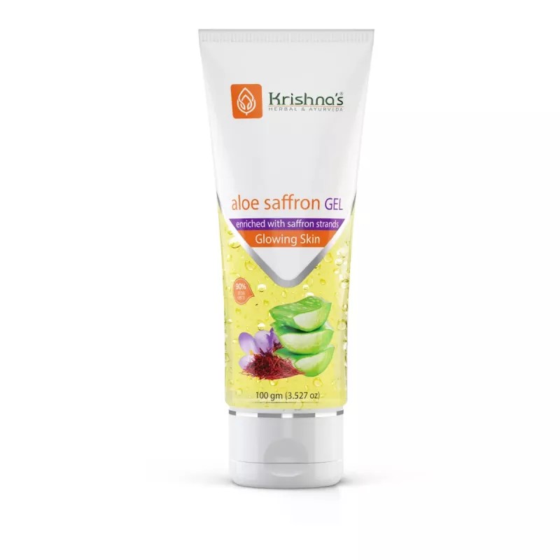 Krishna's Aloe-Saffron Gel (100g)