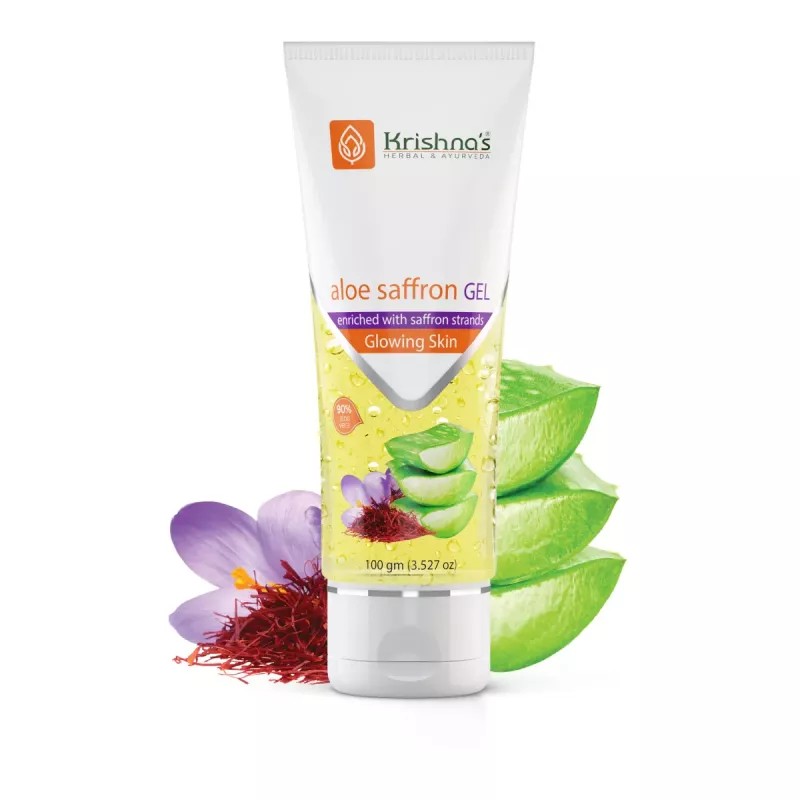 Krishna's Aloe-Saffron Gel (100g)