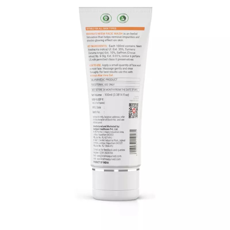 Krishna's Neem Face Wash (100ml)