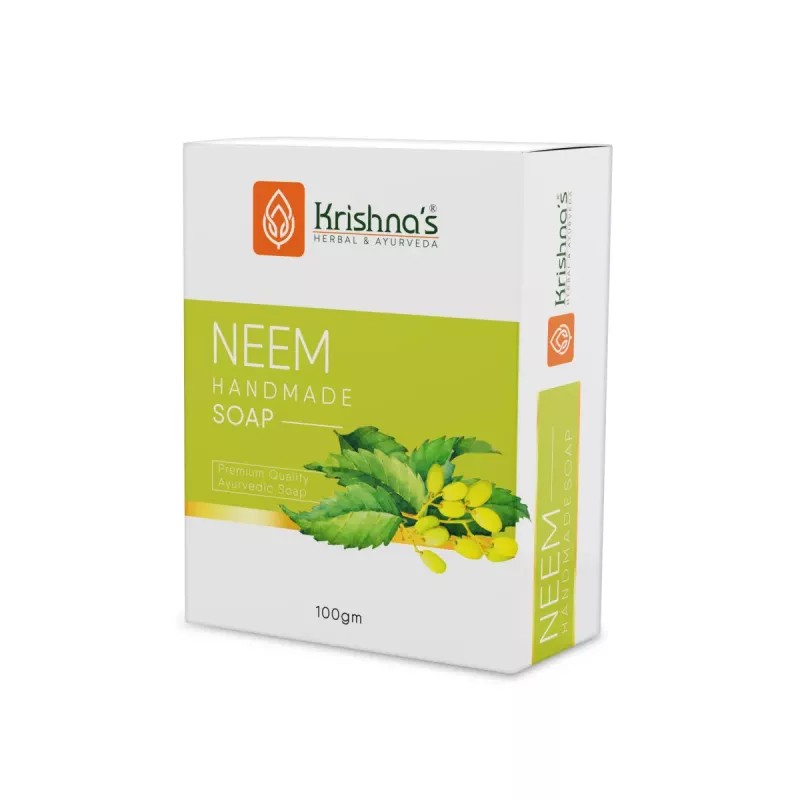 Krishna's Neem Handmade Soap (100g, Pack of 4)