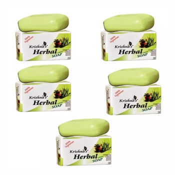 Krishna's Herbal Soap (100g, Pack of 5)