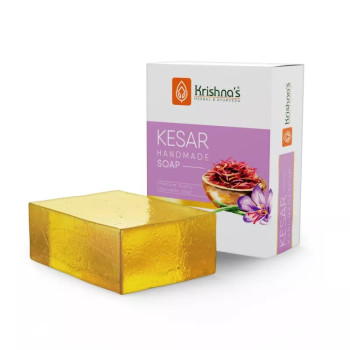 Krishna's Kesar Handmade Soap (100g, Pack of 4)