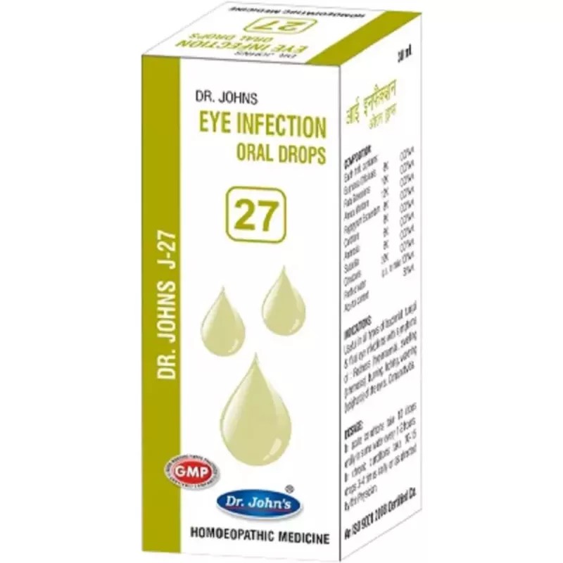 Dr Johns J 27 Eye Infection Oral Drops (30ml)