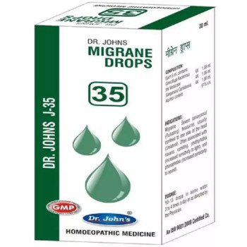 Dr Johns J 35 Migrane Drops (30ml)