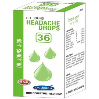 Dr Johns J 36 Headache Drops (30ml)