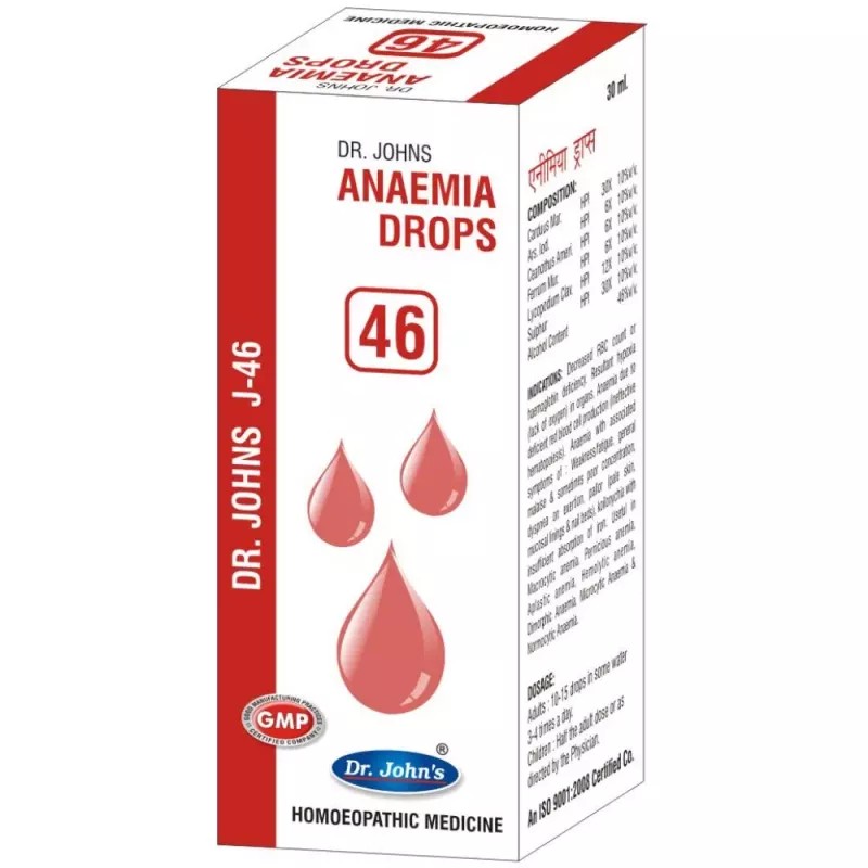 Dr Johns J 46 Anaemia Drops (30ml)
