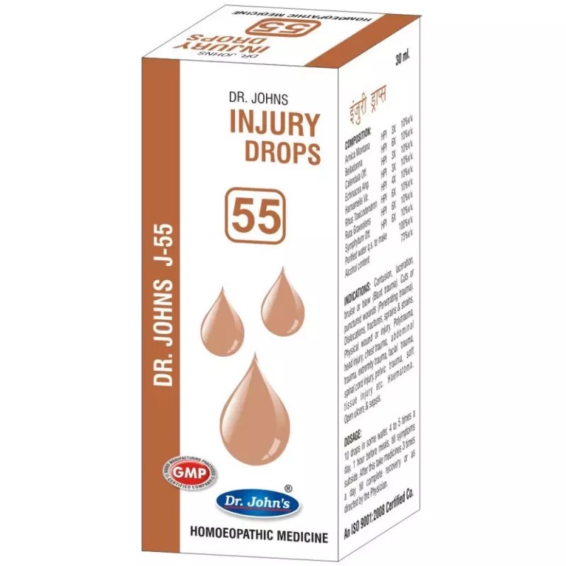 Dr Johns J 55 Injury Drops (30ml)