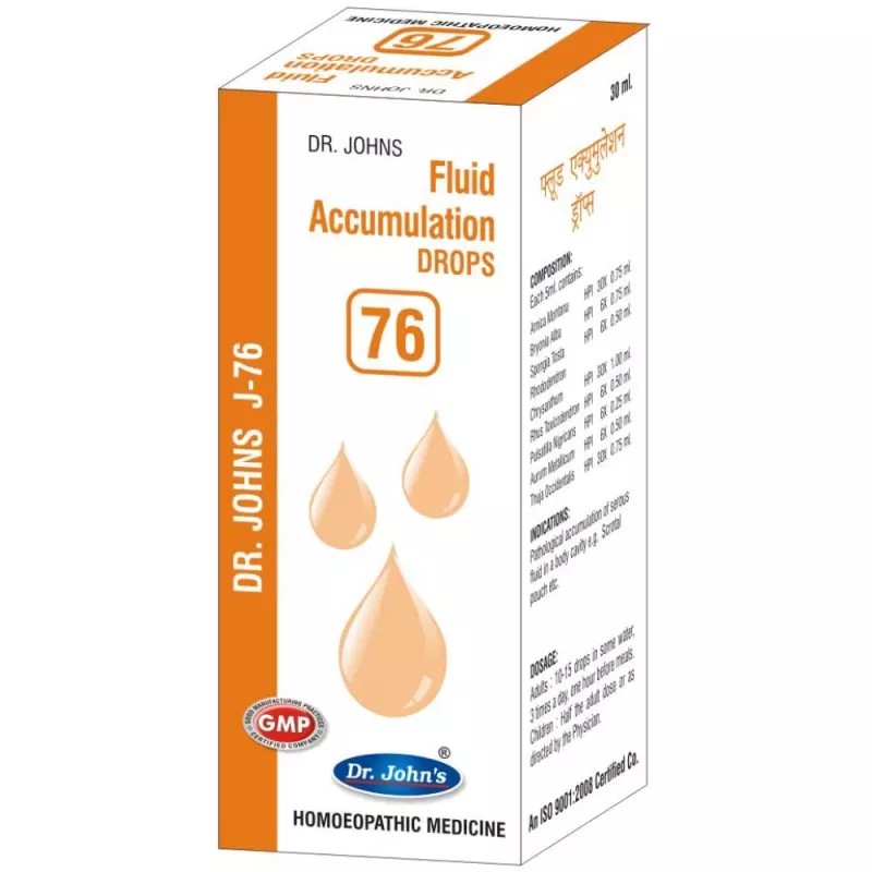 Dr Johns J 76 Fluid Accumulation Drops (30ml)