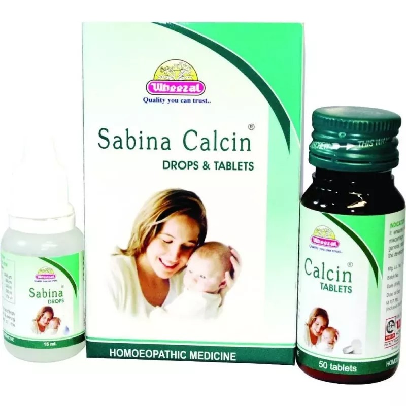 Wheezal Sabina Calcin Twin Pack (15ml + 50tab) (1Box)