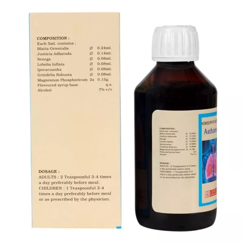 Lords Asthamin Syrup (180ml)