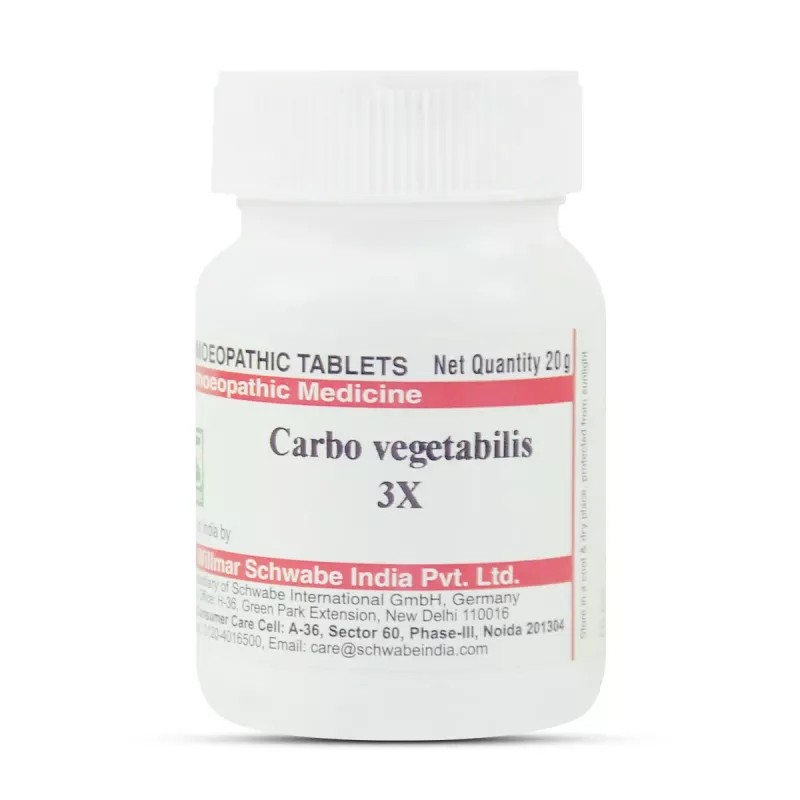 Willmar Schwabe India Carbo Vegetabilis 3X (20g)