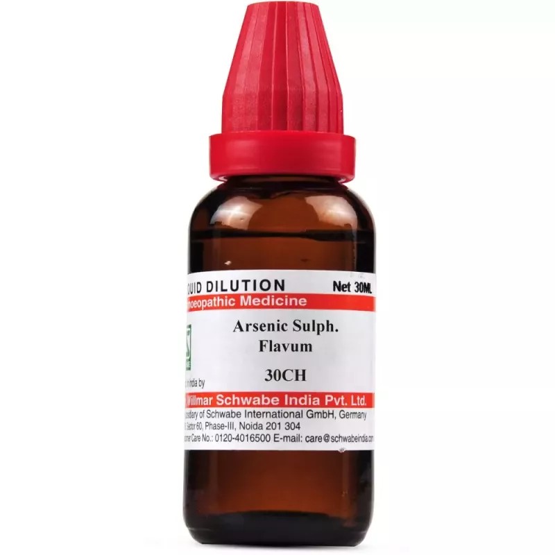Willmar Schwabe India Arsenic Sulphuratum Flavum 30 CH (30ml)