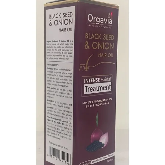 Orgavia Blackseed & Onion Hair Oil (100 Ml)