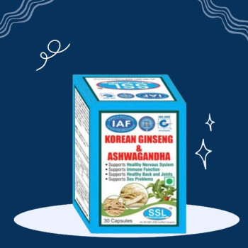 SSL KOREAN GINSENG & ASHWAGANDHA CAPSULE (30 CAP)