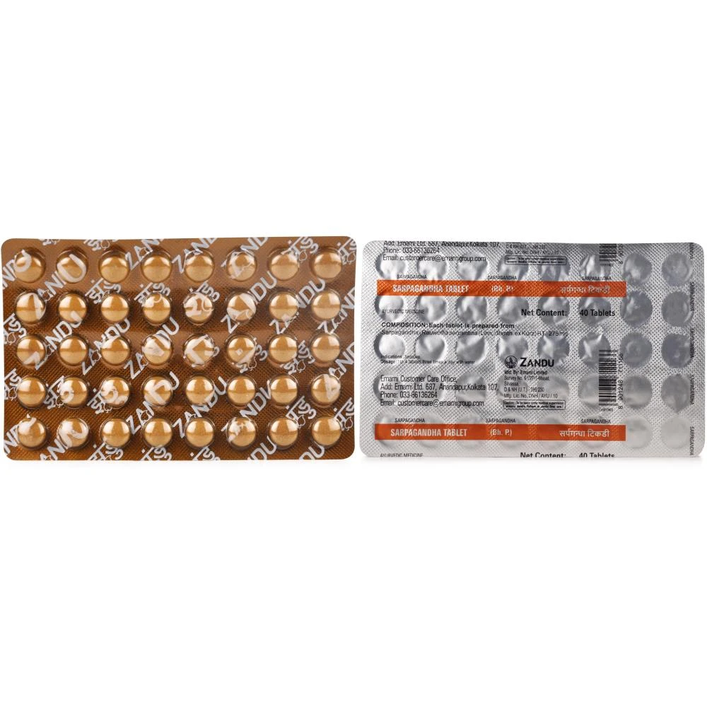 Zandu Sarpagandha Tablet (40tab) Zandu Sarpagandha Tablet (40tab)
