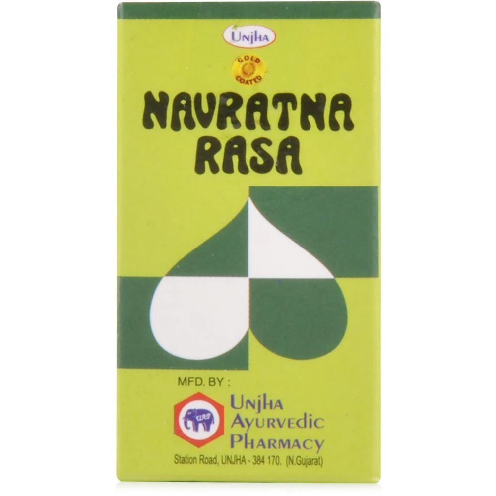 Unjha Navratna Ras (Gold Coated) (30tab) Unjha Navratna Ras (Gold Coated) (30tab)