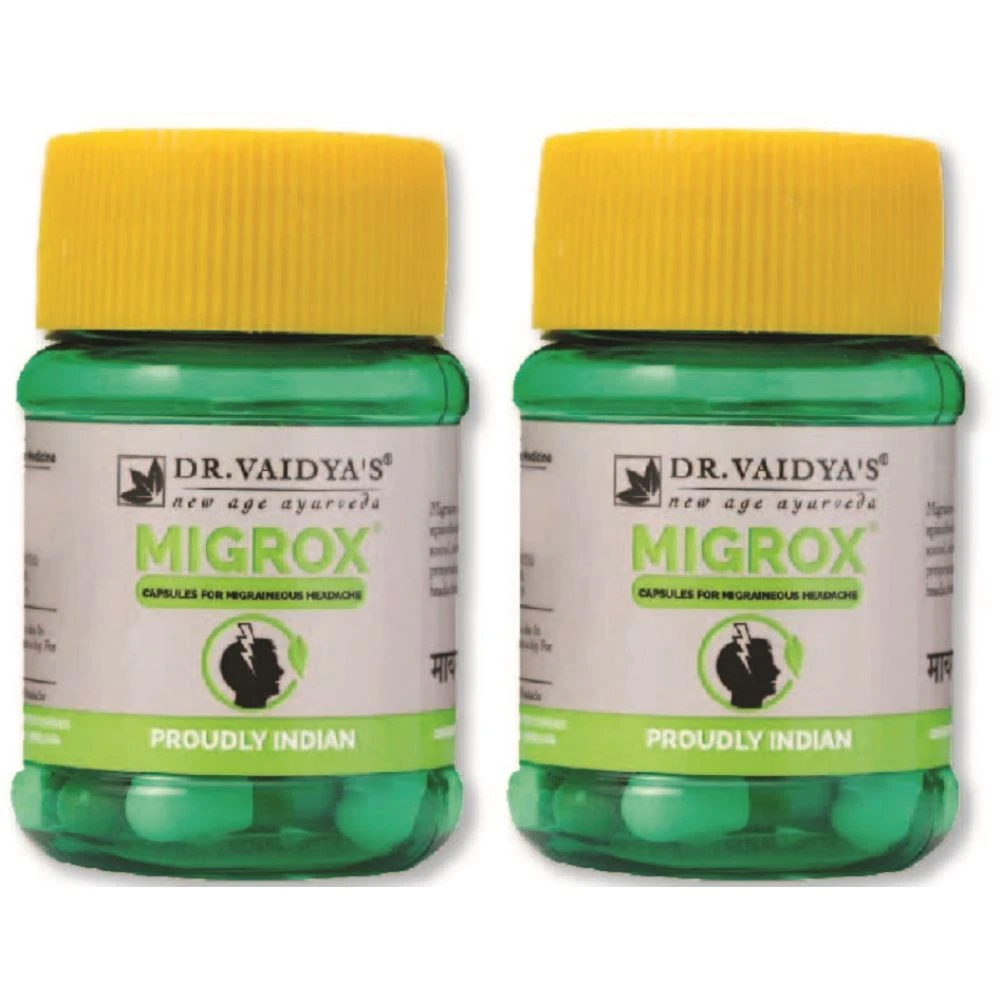 Dr. Vaidyas Migrox Capsules (30caps, Pack of 2)