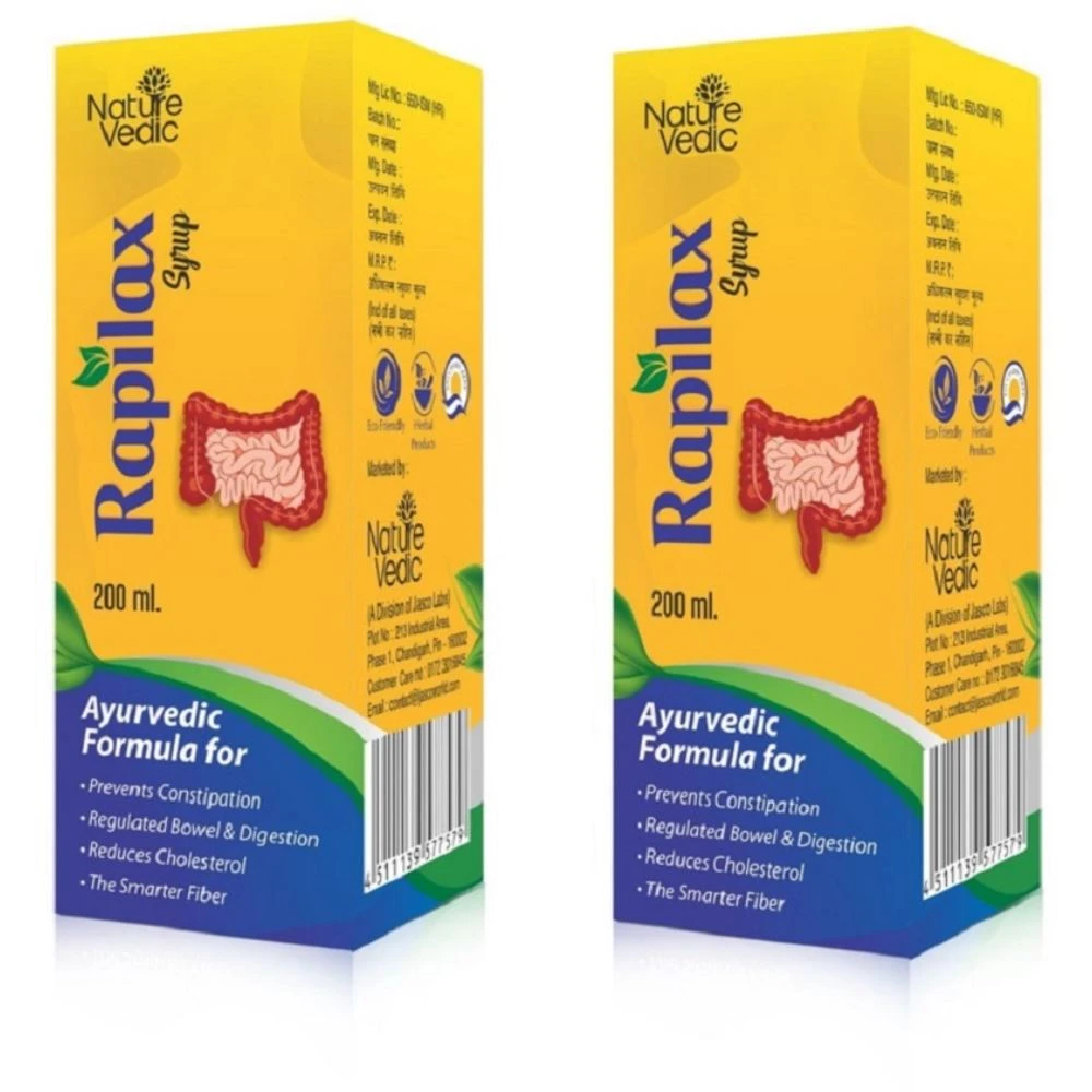 Nature Vedic Rapilax Syrup (200ml, Pack of 2)