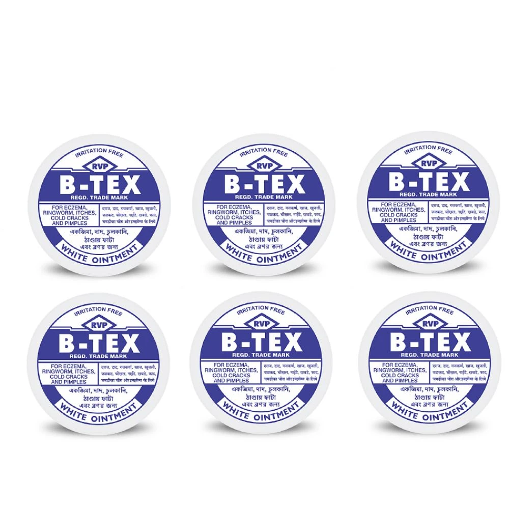 B Tex White Ointment (14g, Pack of 6) B Tex White Ointment (14g, Pack of 6)