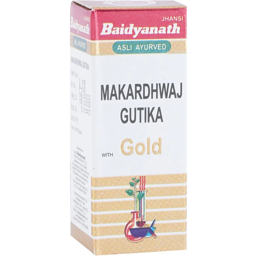 Baidyanath Makardhwaj Gutika (Swarna Kesar Yukta) (2.5g)