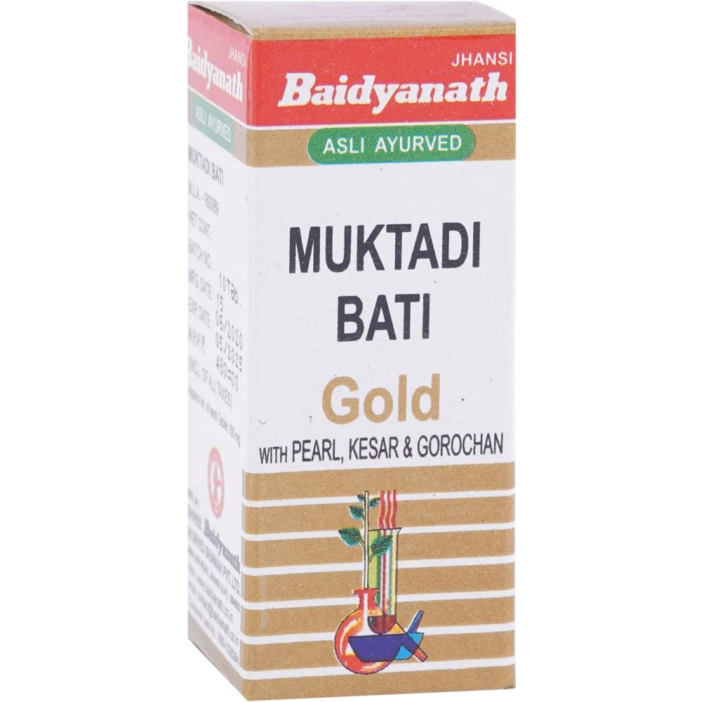 Baidyanath Muktadi Bati (Swarna Moti Kesar Yukta) (10tab) Baidyanath Muktadi Bati (Swarna Moti Kesar Yukta) (10tab)