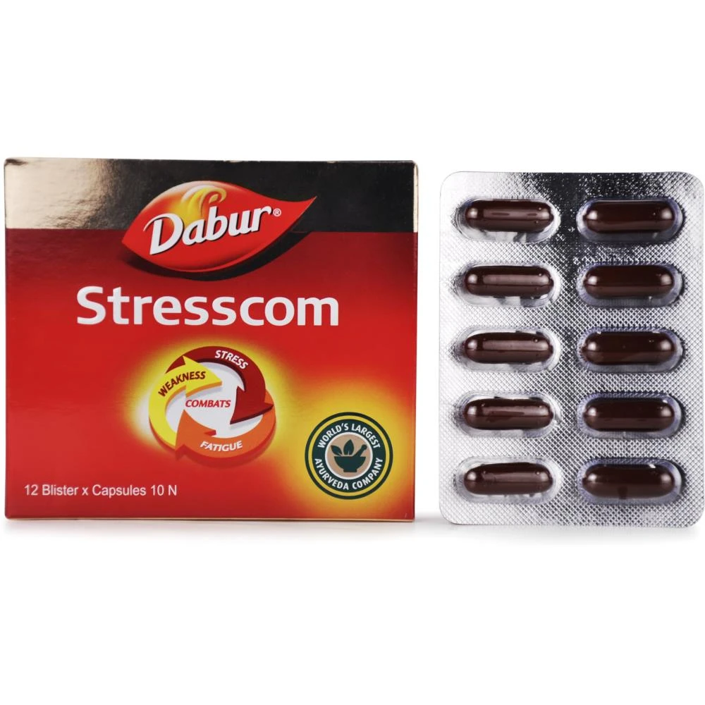 Dabur Stresscom Capsules (120caps) Dabur Stresscom Capsules (120caps)