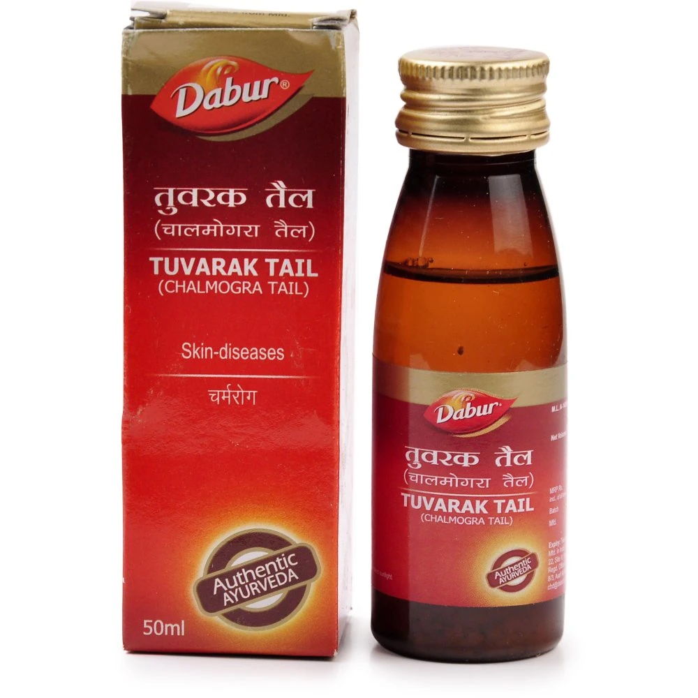 Dabur Tuvarak Tail (Chalmogra Oil) (50ml) Dabur Tuvarak Tail (Chalmogra Oil) (50ml)