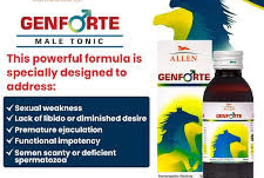 Allen Genforte Male Tonic (100ml) – Natural Homeopathic Tonic for Men’s Vitality & Stamina