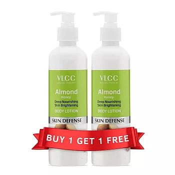 VLCC Almond Honey Deep Nourishing & Skin Brightening Body Lotion (Buy 1 Get 1 Free) (Each 350ml) (1Pack)