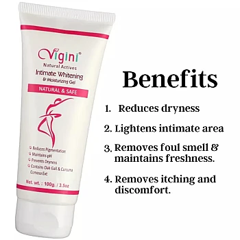 Vigini Intimate Whitening Lightening Moisturizing Lubricant Lubricating Lube Gel (100g)