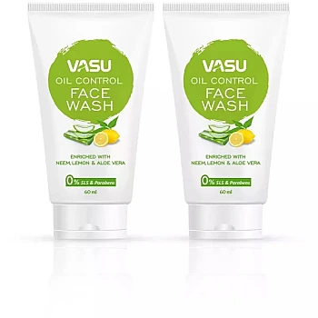 Vasu Oil Control Face Wash (120ml, Pack of 2)