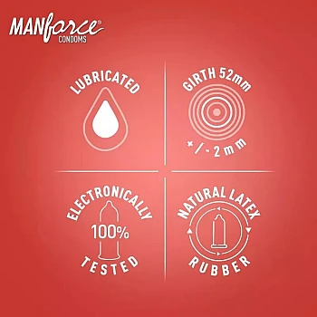 Mankind Pharma Manforce Cocktail Strawberry & Vanilla Flavoured Dotted-Ring Condoms (10pcs)