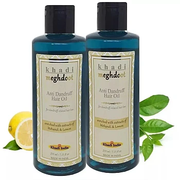 Khadi Meghdoot Anti Dandruff Hair Oil (210ml, Pack of 2)
